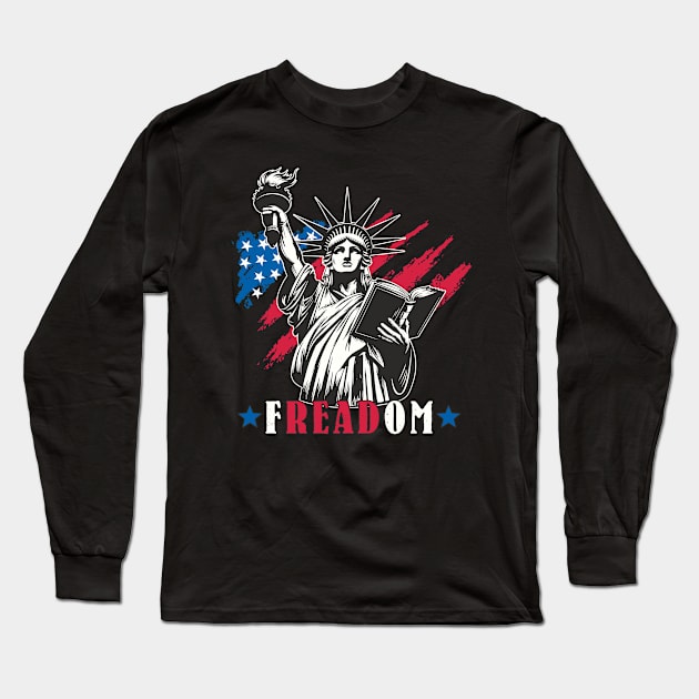 Banned Books "FREADOM" Book Lovers For Intellectual Freedom Long Sleeve T-Shirt by FloraLi